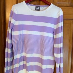 Puma Lavender and White Crewneck